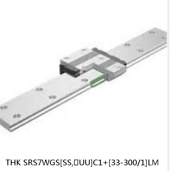 SRS7WGS[SS,​UU]C1+[33-300/1]LM THK Miniature Linear Guide Full Ball SRS-G Accuracy and Preload Selectable